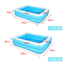 Children's Family Inflation Pool Outdoor Inflatable Swimming Pool Hot Tubs 128cm