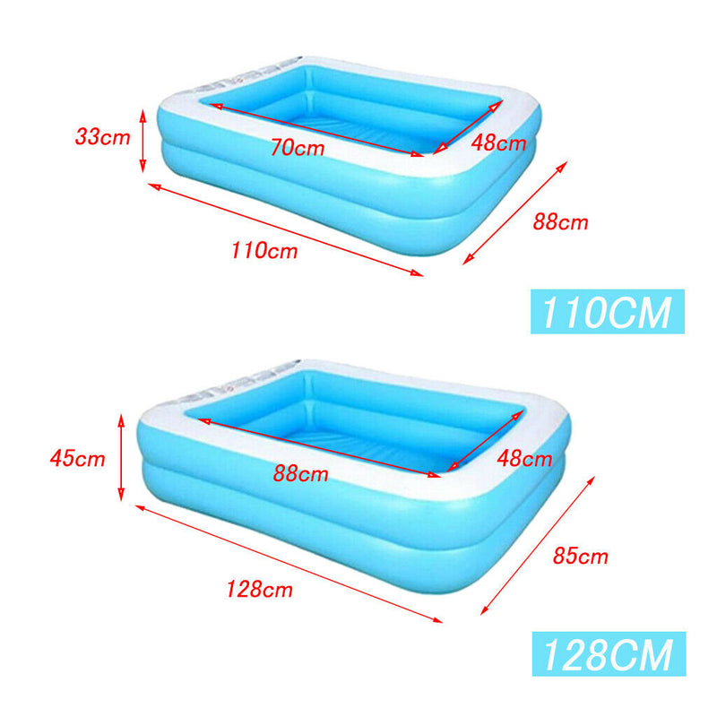 Children's Family Inflation Pool Outdoor Inflatable Swimming Pool Hot Tubs 128cm