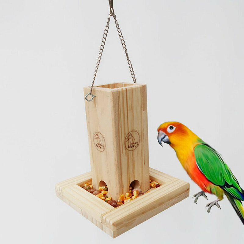 Parrot Bird Foraging Feeder Hanging Box Cage Feeding Cup Dish For Cockatiel