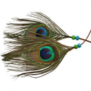 Peacock Boho Headband Feather Headpiece Peacock Costume Ethnic Wedding Women