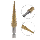 3-12mm Coated Stepped Drill Bits Hex Handle Drill Bit Metal Drilling Power T Gw