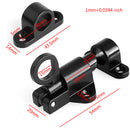 Black Window Gate Security Pull Ring Spring Bounce Door Bolt Latch Lock Aluminum