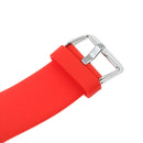 2x Silicone Wrist Band Watch Strap Holder Buckle For Polar A360 Red+Black