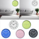 25cm Super Quite Clock Non Ticking Quartz Wall Clock Home Decor White