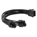 18AWG 20cm CPU Power Line CPU 8-Pin to Dual CPU 8P (4+4) Pin Y Splitter Cable
