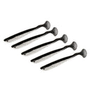 4pcs Soft Silicone Baits Artificial Lifelike Worm Lures T Tail Fishing Baits