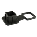 Black Rubber Trailer Hitch Cover Insert 2'' Receivers Class 3 4 5 For ATV