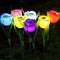 6x Tulip Flower LED Solar Light Outdoor Garden Lawn Decor Lamp (Green) A#S