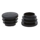 Chair Table Legs 25mm Diameter Plastic Cap Round Ribbed Tube Insert 10 Pcs V6Y2