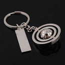 Rotating Ball key rings car key holder Soccer Ball Keychain Football Key ch P3F8