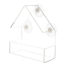 Pet Bird Pigeons Water Food Feeder Bird Cage  Feeding Box W/Suction Cups