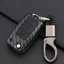 Plastic Smart Remote Key Case Chain For Skoda SEAT Ibiza Leon VW EOS Car Keys