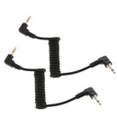 2x 3.5mm Male to 2.5mm Male Car Auxiliary Audio Cable Cord Headphone Connect