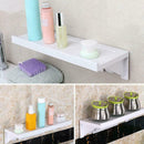 Home Bathroom Shelf Suction Cup Rack Organizer Wall Display New Shelves Sto V1X4