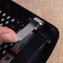 Black Car Clip On Sun Visor Vanity Mirror Sun-shading Cosmetic Mirror Portable