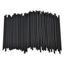 100Pc Black Plastic Mini Cocktail Straws For Celebration Drink Party Supplies FT