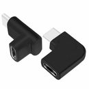 90 Degree USB C Type C Male to Female Adapter,Right & Left Upward & Downwar J5R3