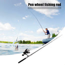 1m Telescopic Mini Spinning Fishing Rod Pen Shaped Fishing Pole with Reel