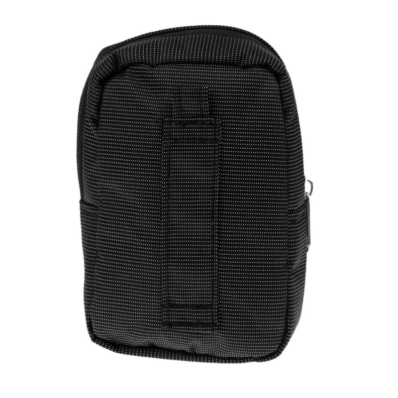 2PCS New Zippered Mini Golf Ball Holder Bag Black (Storage Balls, Tees, Divot