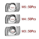 1X(20 Series T Nuts M3/ M4/ M5 T Slot Nut Hammer Head Fastener Nut Assortme