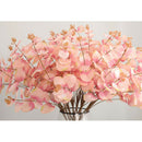 19inch Artificial Eucalyptus Leaves Branch Silk Leaves Green Wedding Decor Pink