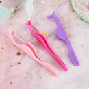 Plastic Eyelashes Extension Tweezers Auxiliary Clamp Clips Eye Lash Makeup To Gw