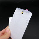100pcs Plastic Self-Adhesive Necklace Earring Card Adapters Hanging Tab