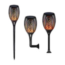 1pcs Solar Powered 3 Modes Streetlight LED Flame Garden Lamp Torch Lights A