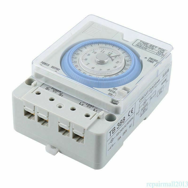 New TB-388 Rectangle 15 minutes / 96 times Switch Timer Without Battery P7C1
