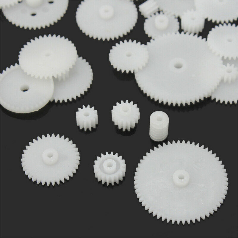 Hot Sell 58 Pcs Plastic Gears Cog Module Robot Parts DIY Necessary