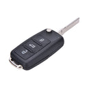 Fit  MK6 Touareg 3 Button Remote Key FOB shell case uncut blade LJ