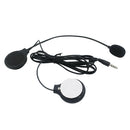 Motorcycle Helmet Headset with Mic 3.5mm Jack Wired MP3 Music Earphones A
