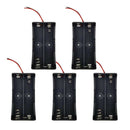 5 Pieces Battery Storage Case For 18650 Battery Holder With Wire Leads