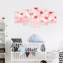 5pcs Flower 5D DIY Full Drill Diamond Painting Embroidery Mosaic Kits Wall Art