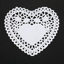 100x 4 inch White Love Heart Paper Lace Doilies doily For cardmaking scrapb M8Z5
