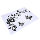 Black Butterfly Flower Bathroom Toilet Seat Wall Stickers Home Decor