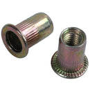 6mm Thread Dia 15mm Long Metal Rivet Nut Insert Nutsert 50Pcs S7F4