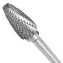 Double Thread Tungsten Steel Drill Bit Rotary Burr Grinding Bit 3mm Handle
