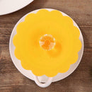 Silicone Large Diamond Cup Cover Heat Resistant Sealed Cups Lid (Orange) A