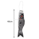 2 Pieces Japanese Day Wind Sleeve Carp Koinobori Flag Colorful Weather Vane