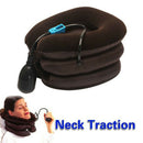 Inflatable Air Compressor Neck Cervical Traction Collar Therapy Massage Pil S1H3