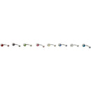 8x Rhinestone Titanium body jewelry navel piercing Q2S8