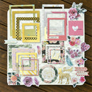 32X photo love flowers frames cardstock die cut for scrapbooking/photo decor M&O