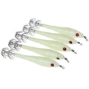 5PCs luminous shrimp fishing lures squid baits  night lures fishing tack JR