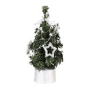 Mini Christmas Tree Holiday Festival Party Ornaments for Tabletop Golden