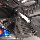 Radiator Panel Cover Durable Grill Carbon Fiber Grain Guard for Yamaha Nmax155