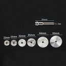 6pcs High-speed-steel Circular Rotary Blade Wheel Discs Mandrel for Wood Cutting
