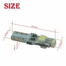10x 3528 SMD 3 LED White 5000K 58 70 73 74 T5 Dashboard Gauge Wedge Bulb Lig JR