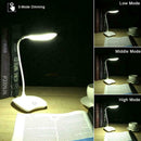 USB Rechargeable Reading Light 14 LED 3 Modes Sensor Bed Lamp Desk Table Z3G7