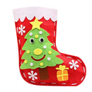 6 Set Snowmen Tree Stocking Felt Applique Kit Christmas Eve to Fill Presents
